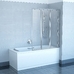 Шторки д/ванны складные VS 3 130 white (Transparent)