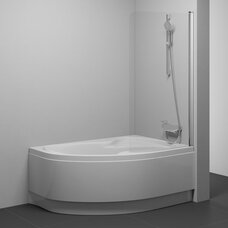 Шторки для ванны CVSK1-160/170 R Белая (Transparent)
