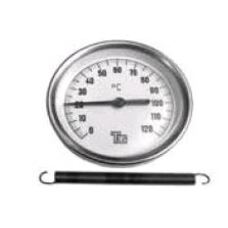 Термометр d=63 прикладной с крепежной пружиной, 0-120°C