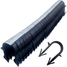 Такерная гарпун-скоба для крепления трубы теплого пола Ø16-20, длина 45мм, черная (уп.30шт)