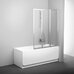 Шторки д/ванны складные VS 3 100 white (Transparent)