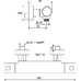 PU 033.00/150 Термостатический настенный смеситель для душа Puri 150 мм