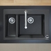 S510-F635 мойка для кухни, встроенная 180/450, цвет черный графит