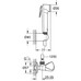 Душевой набор GROHE TEMPESTA-F Trigger Spray 30 с угловым вентилем, 1 вид струи, хром (27514001)
