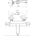 Termo ТЕ 023.00/150 Термостатический смеситель для ванны 300, настенный без лейки 150 мм