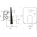 10° TD F 065.00 Смеситель скрытого монтажа с переключателем для R-box
