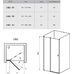 CSD2-110 satin (Transparent) Душевые двери